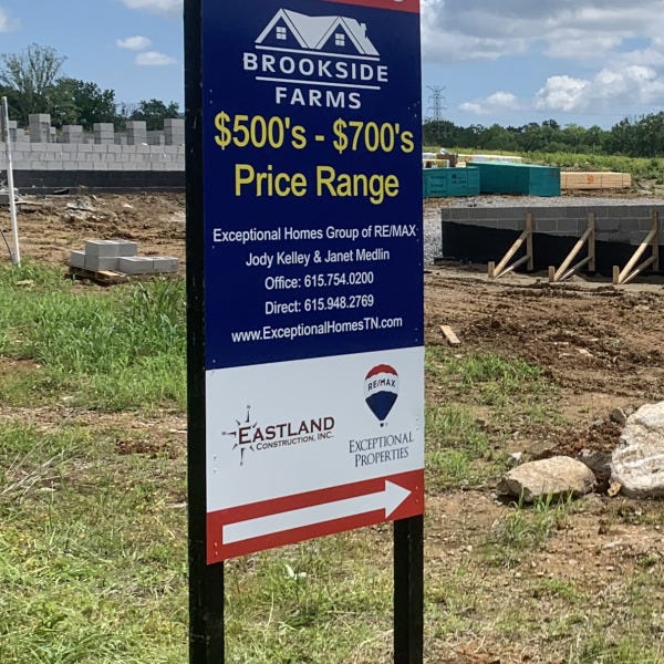 remax post and panel sign