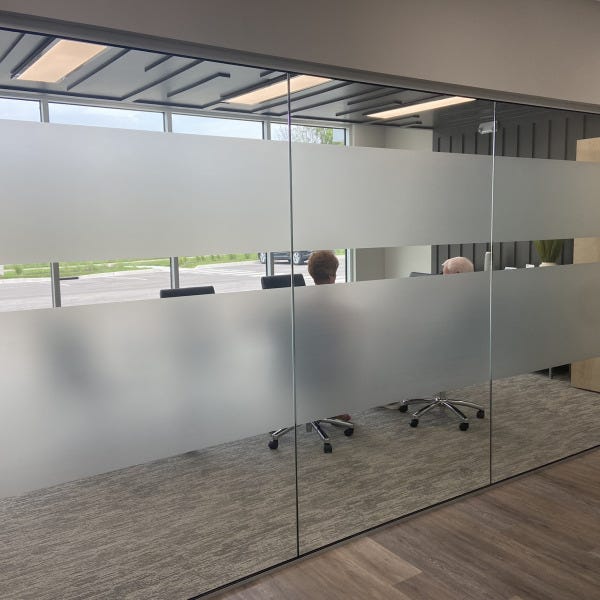 Frosted window vinyl Signarama Liberty