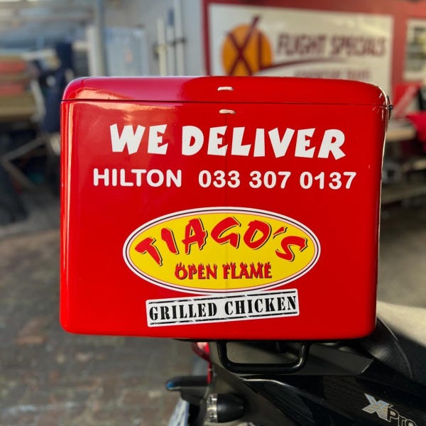 Vehicle Wrap for delivery bike (2)