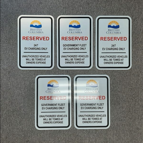 Parking Lot Signs - Coquitlam - Webir Automation and Control
