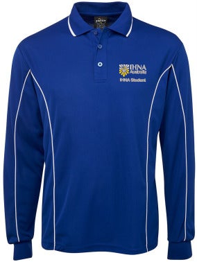 Unisex Long Sleeve Student Polo