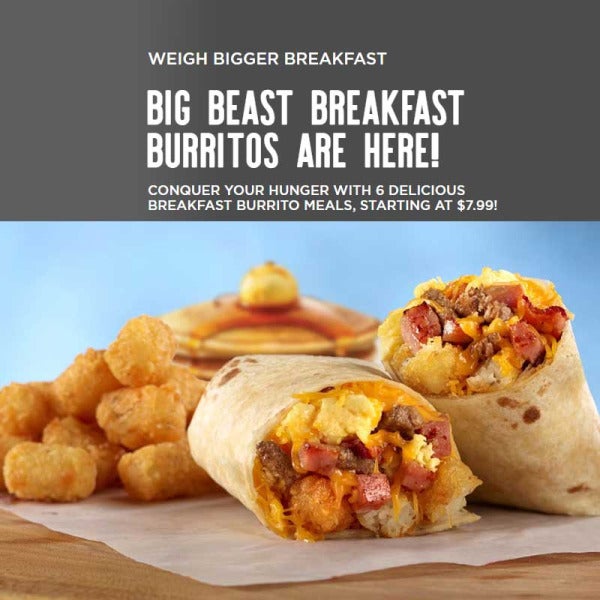 Huddle House Launches New Breakfast Menu with Big Beast Breakfast Burritos Available June 5th