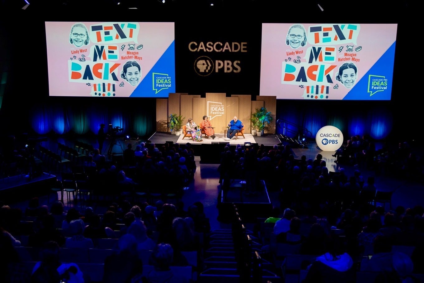 Custom-Made Free Standing 3D Foam Logo Letters for Cascade PBS Ideas Festival - Seattle, WA