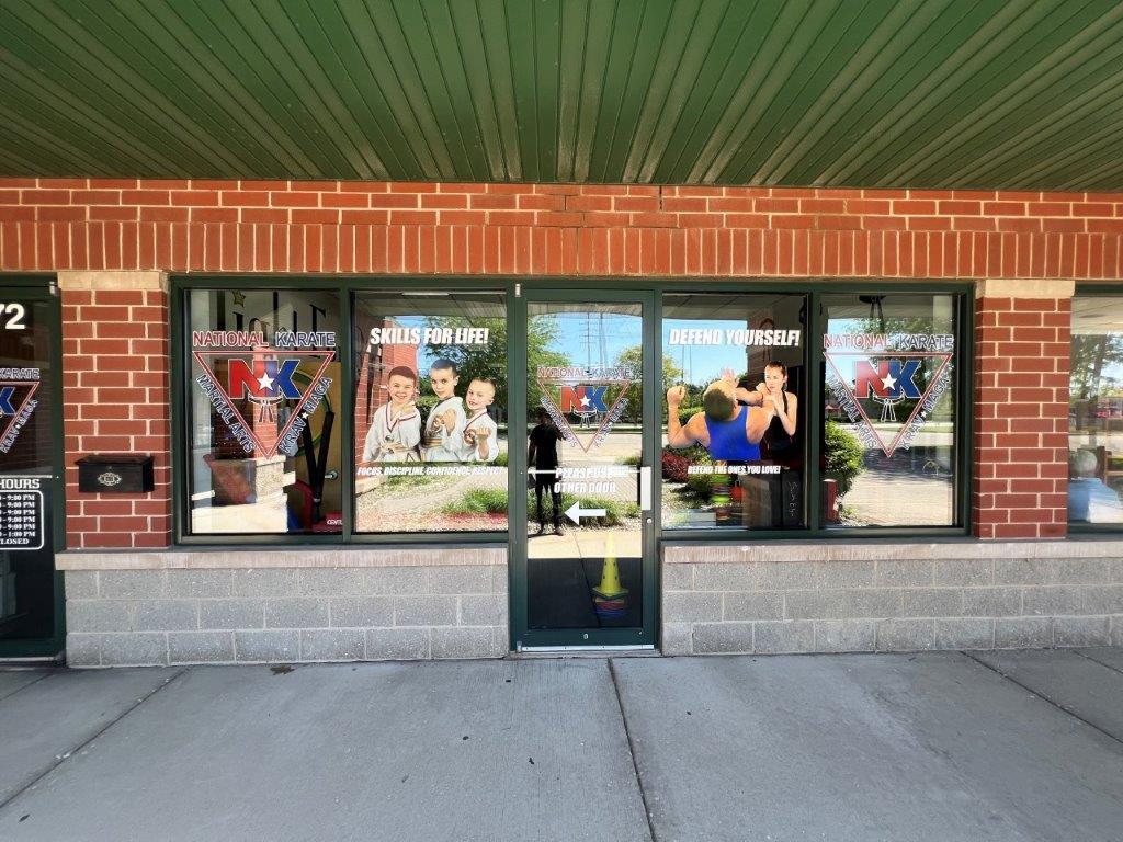 National Karate - Window Decals and Interior Dimensional Wall signs