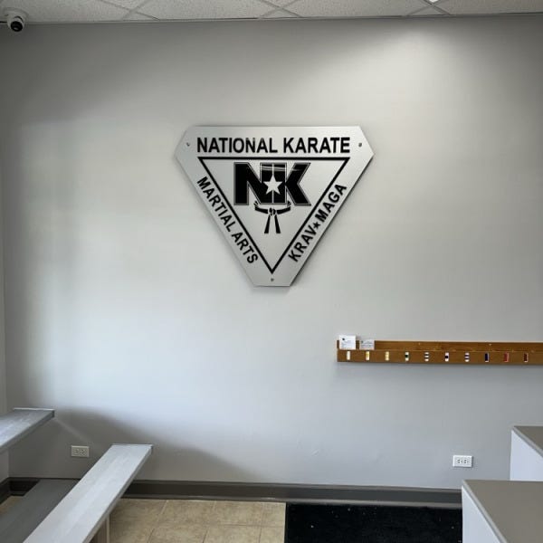 National Karate Naperville Silver Shield Wall Grpahic