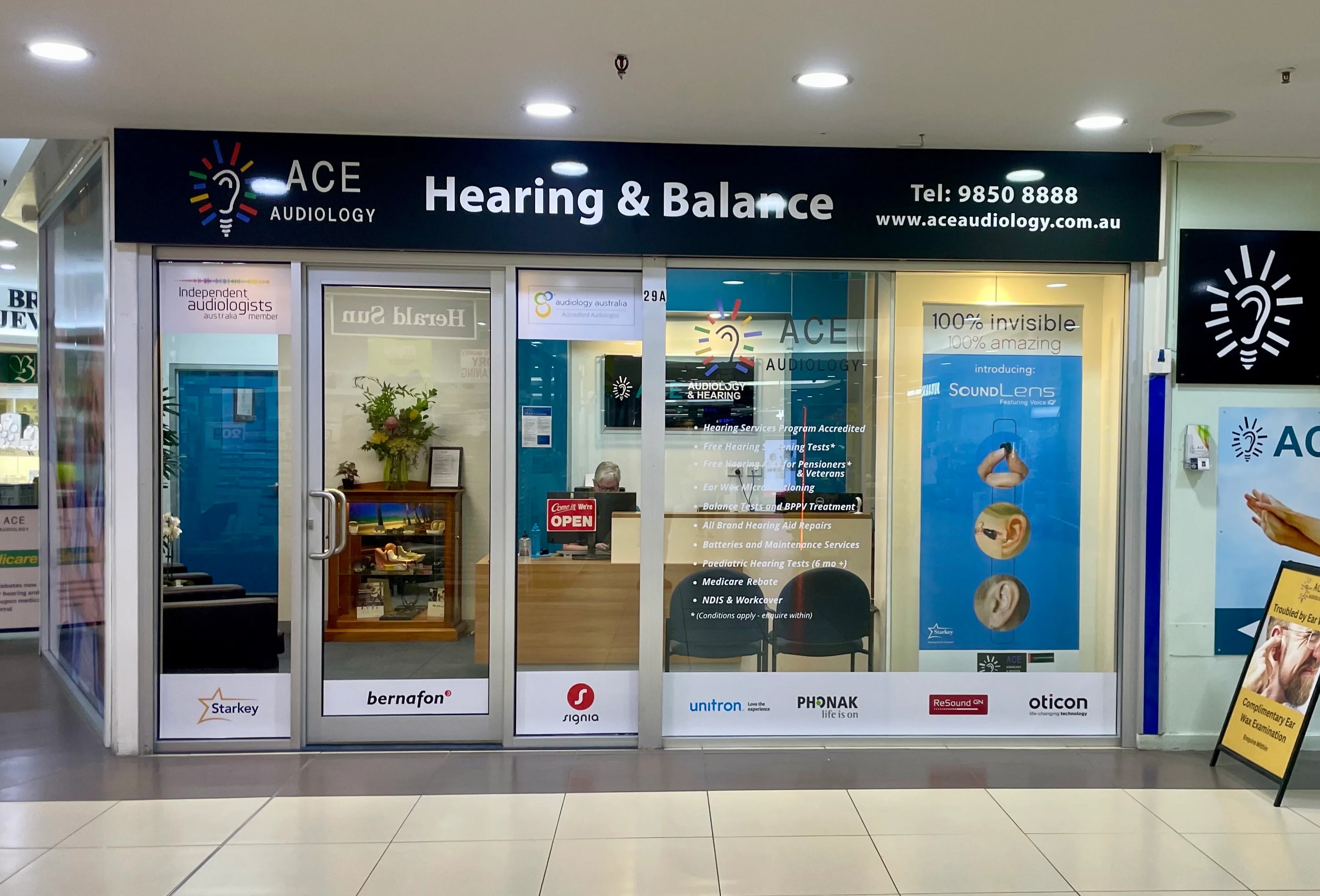 Shop Signage - Ace Audiology - Bulleen VIC