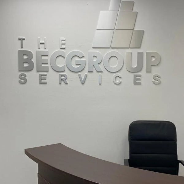 BEC Group – Interior Dimensional Wall Letters