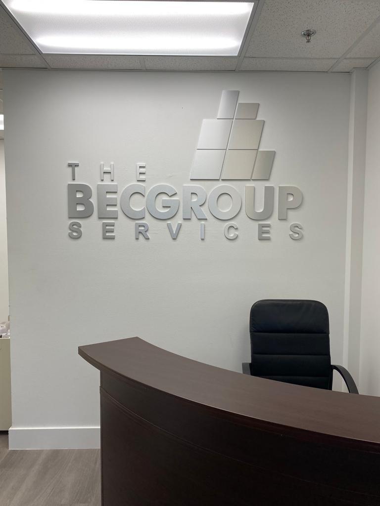 BEC Group – Interior Dimensional Wall Letters