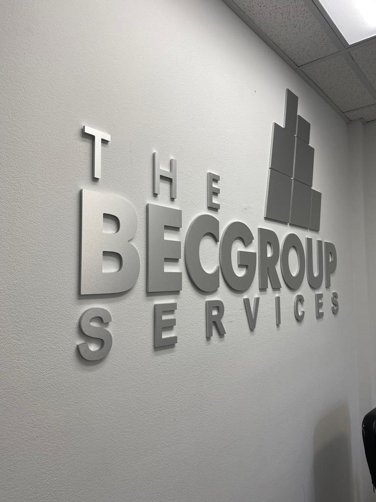 BEC Group – Interior Dimensional Wall Letters