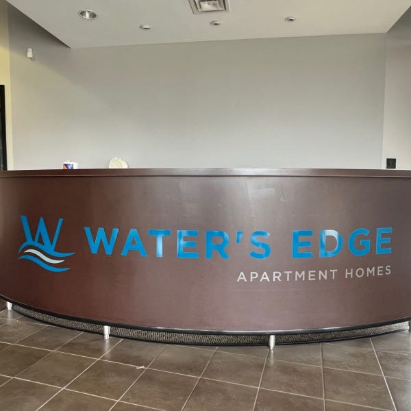 Heartland's Reception Desk Vinyl Decal