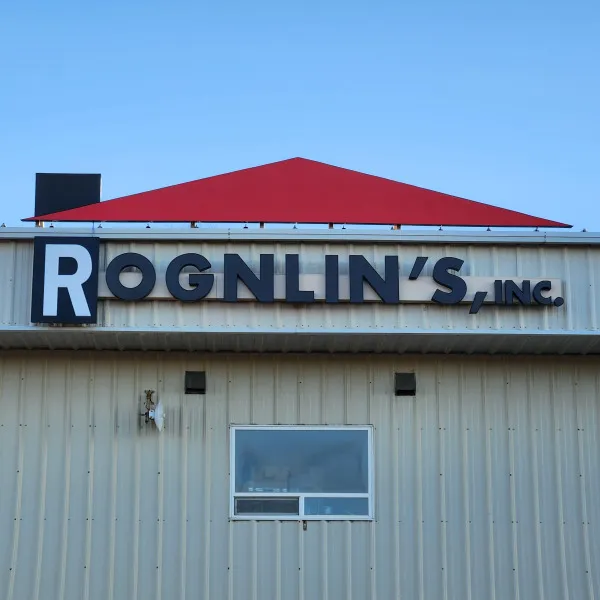 Rognlin's Lighted Building Sign