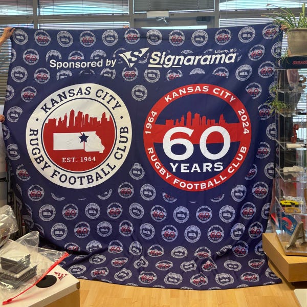Rugby Step and Repeat Signarama Liberty