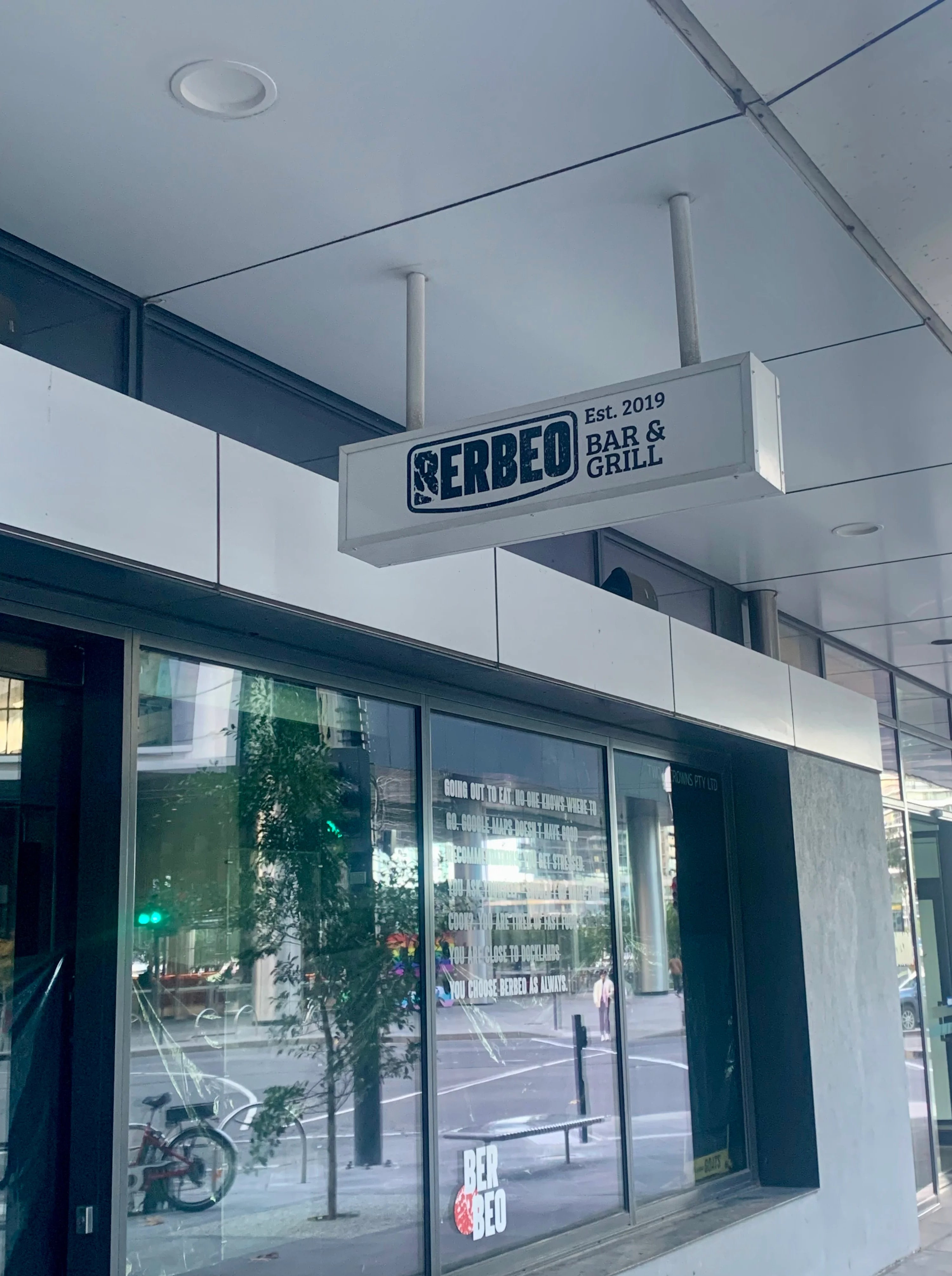 Shop Signage - Berbeo Bar & Grill.