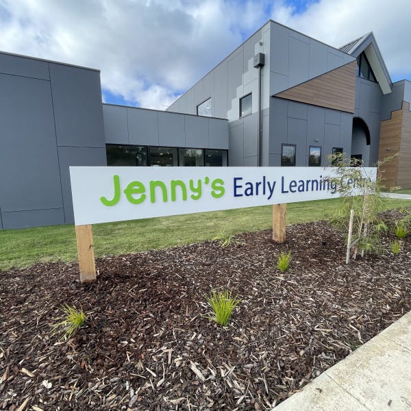 Jenny's - Timber Post Sign