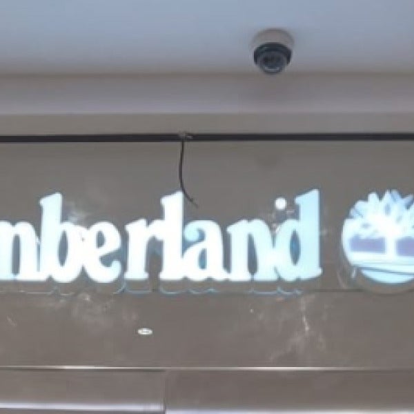 Illuminated sign for Timberland, done with Perspex Fabricated Letters.