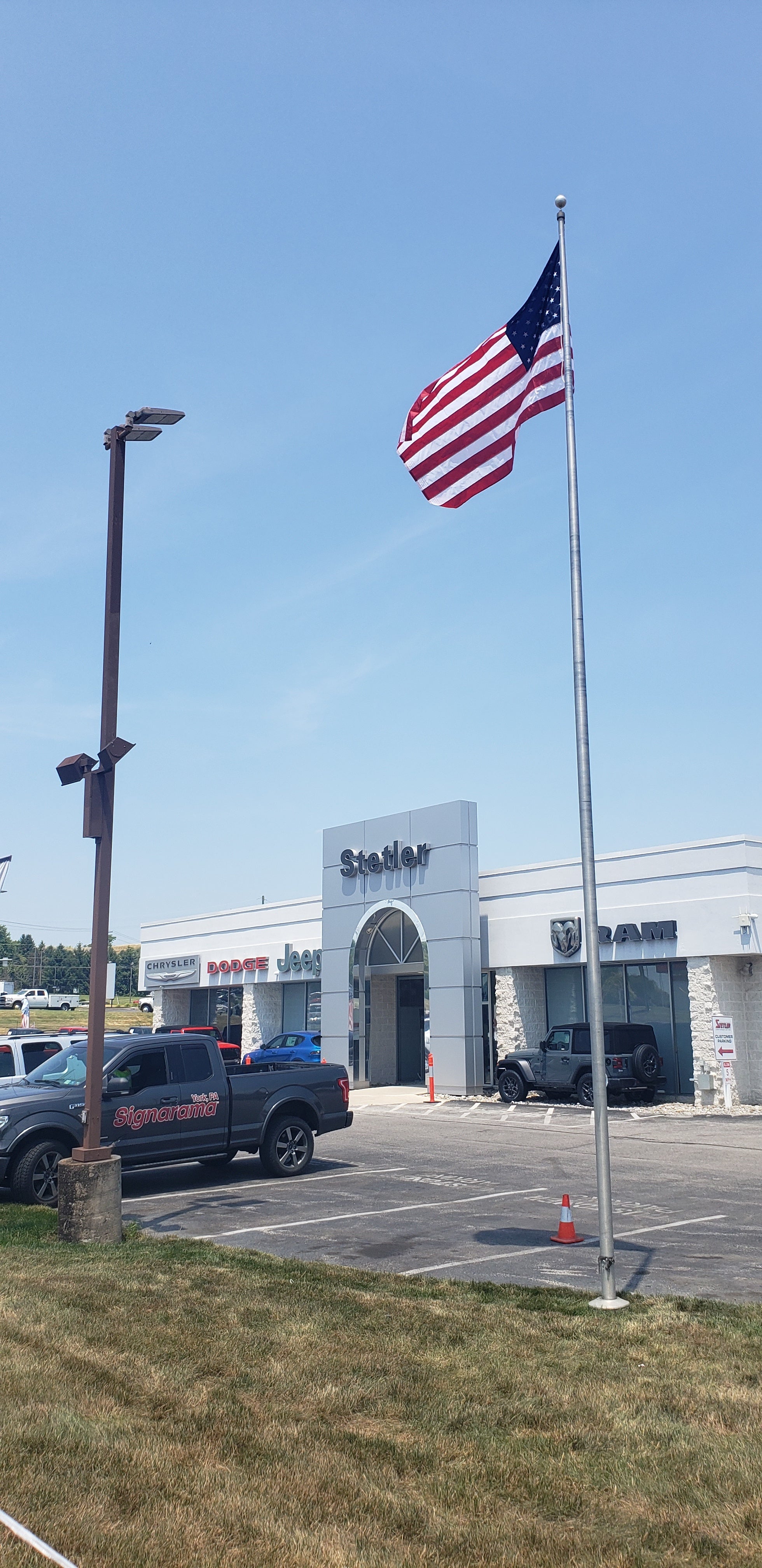 Raising Old Glory!