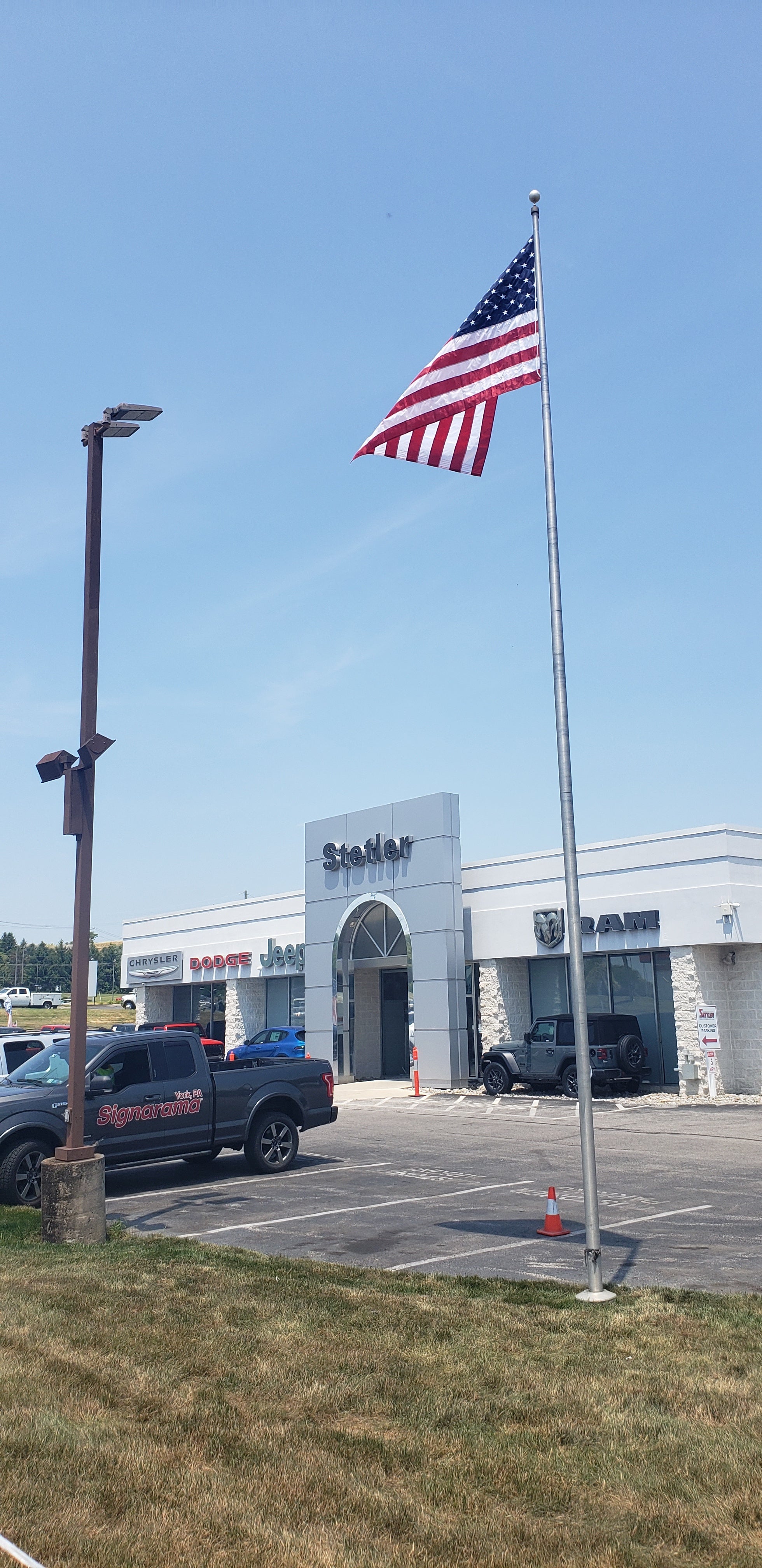 Raising Old Glory!