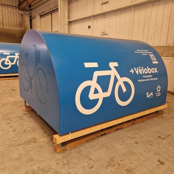 COVERING ADHESIF POUR VELO BOX POUR MONTPELLIER METROPOLE