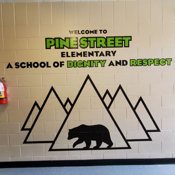 Wall Graphics for Pine Street Elementary in Sherwood Park, AB