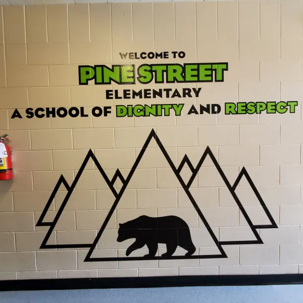 Wall Graphics for Pine Street Elementary in Sherwood Park, AB
