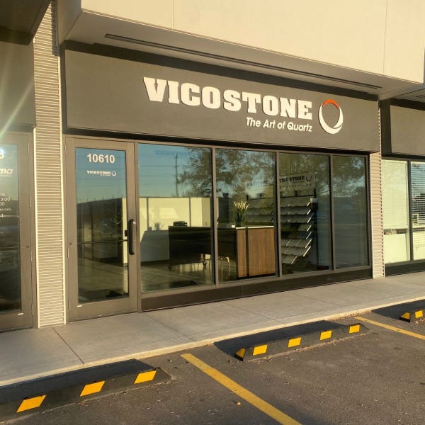 Aluminum 3D Letters for Vicostone in Edmonton, AB