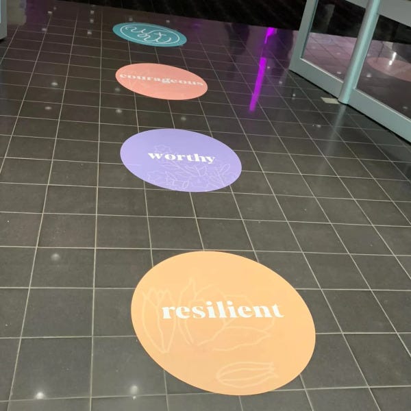 Floor Graphics for Women & Wealth Gala in Edmonton, AB