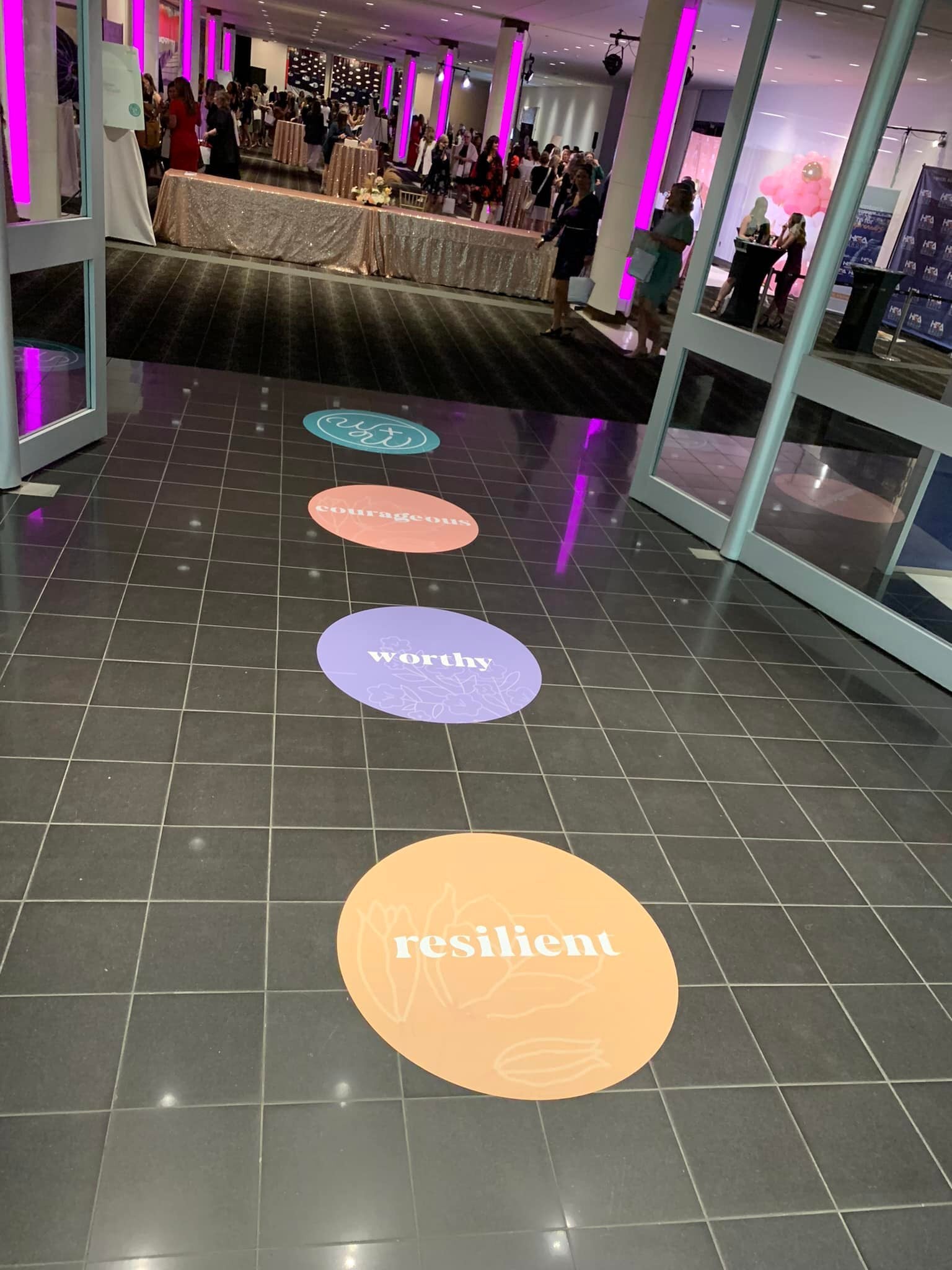 Floor Graphics for Women and Wealth Gala in Edmonton, AB