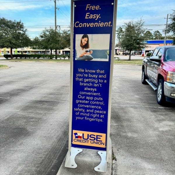 Credit Union Pole Banner