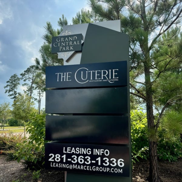 The Cuterie routed Sign Face
