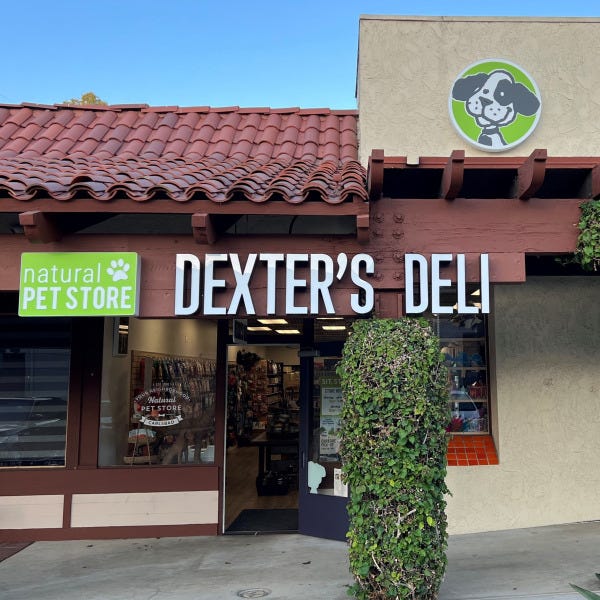 Carlsbad lit sign channel letters Dexters Deli