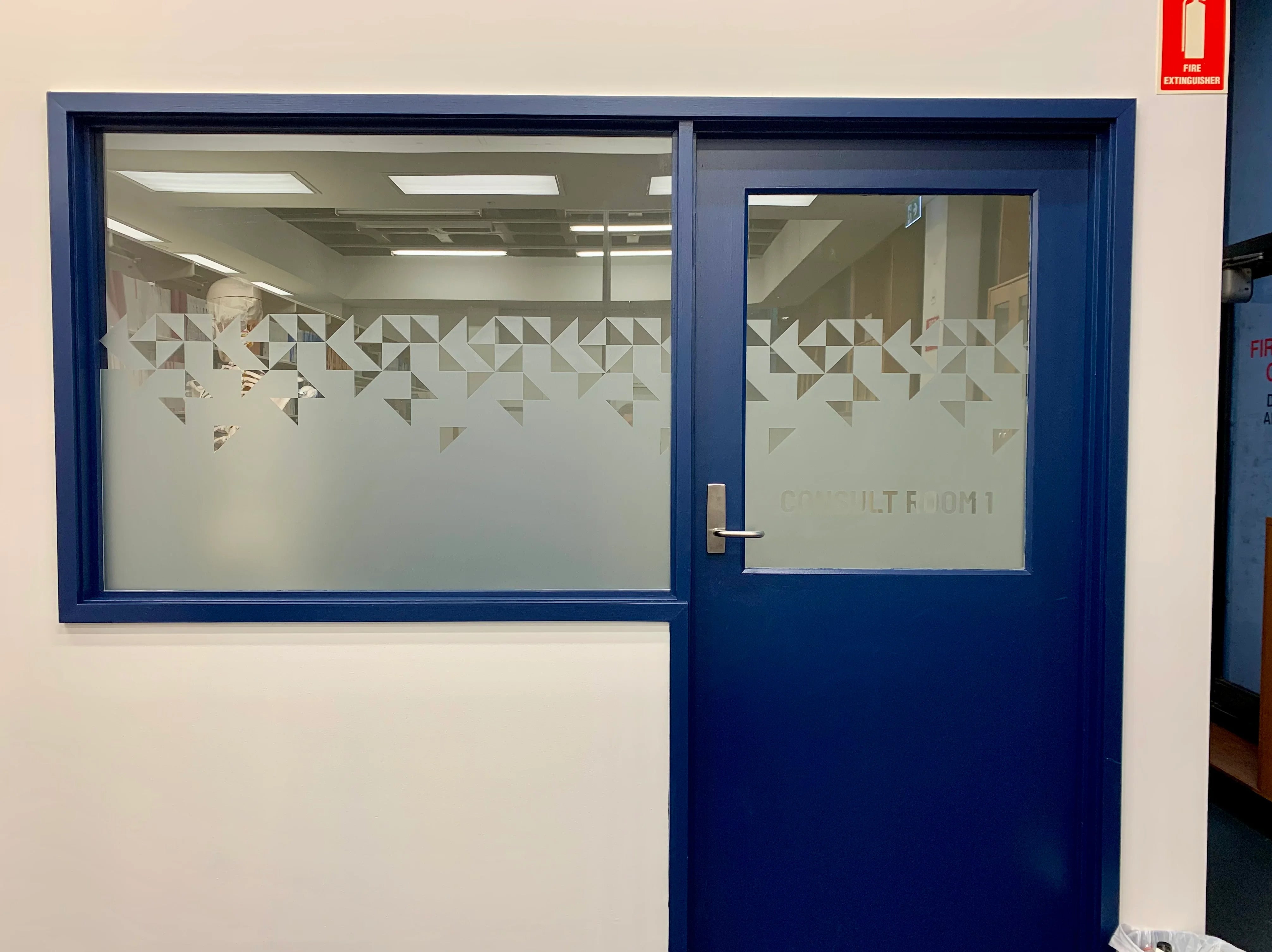 Window Frosting - Austin Health Sciences Library - Ivanhoe VIC.