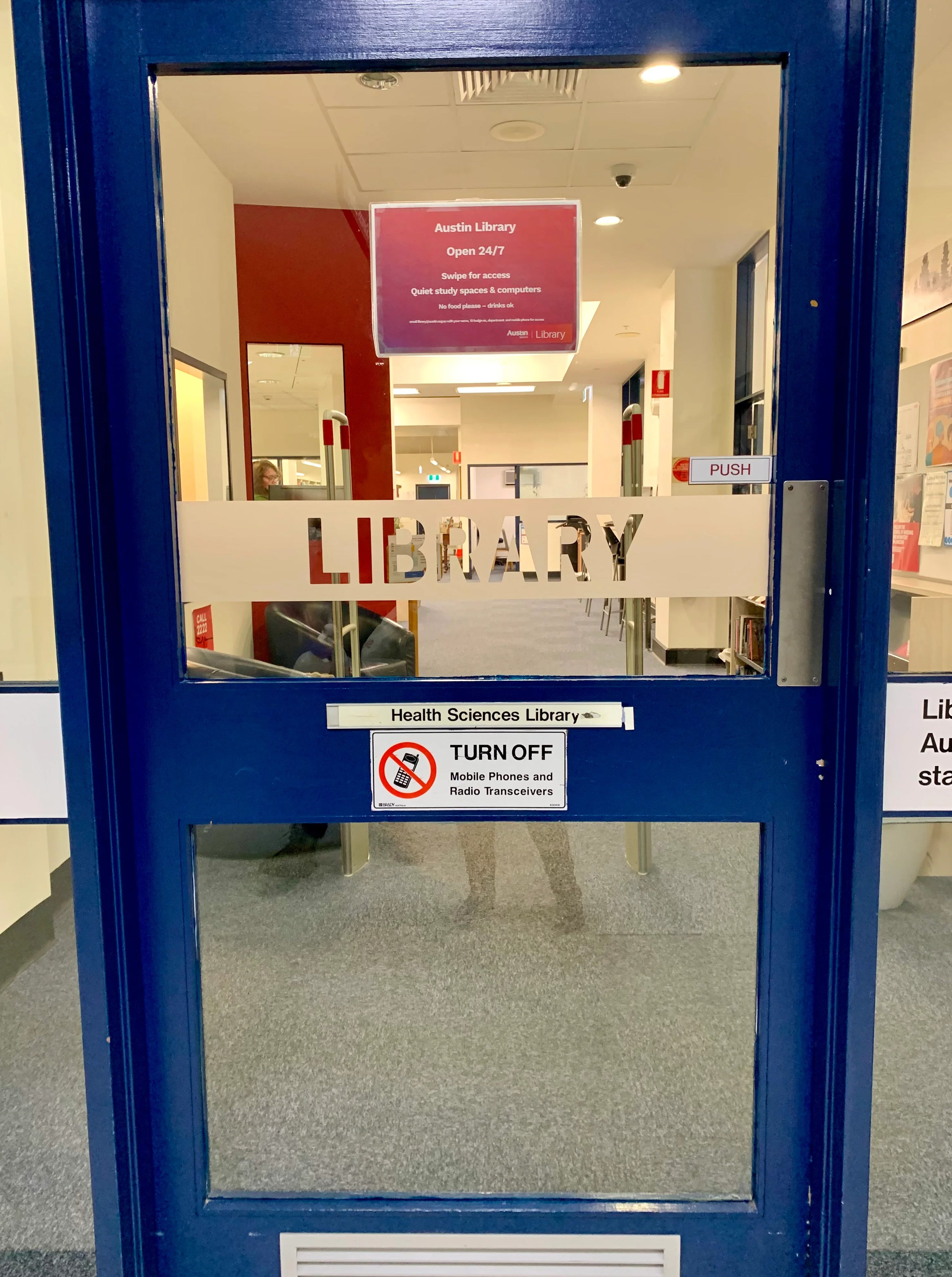 Window Frosting - Austin Health Sciences Library - Ivanhoe VIC.