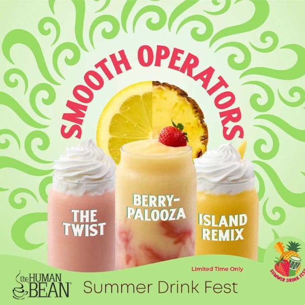 Get Ready for Summer Sips: The Human Bean Unveils Limited-Time "Smooth Operators" at Drive-Thru Coffee Shops