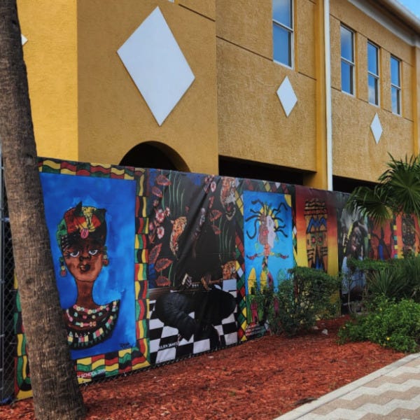 Sistrunk and Cultural Center, Fence Banner, Vinyl banners