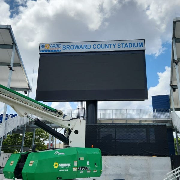 Stadium Sign