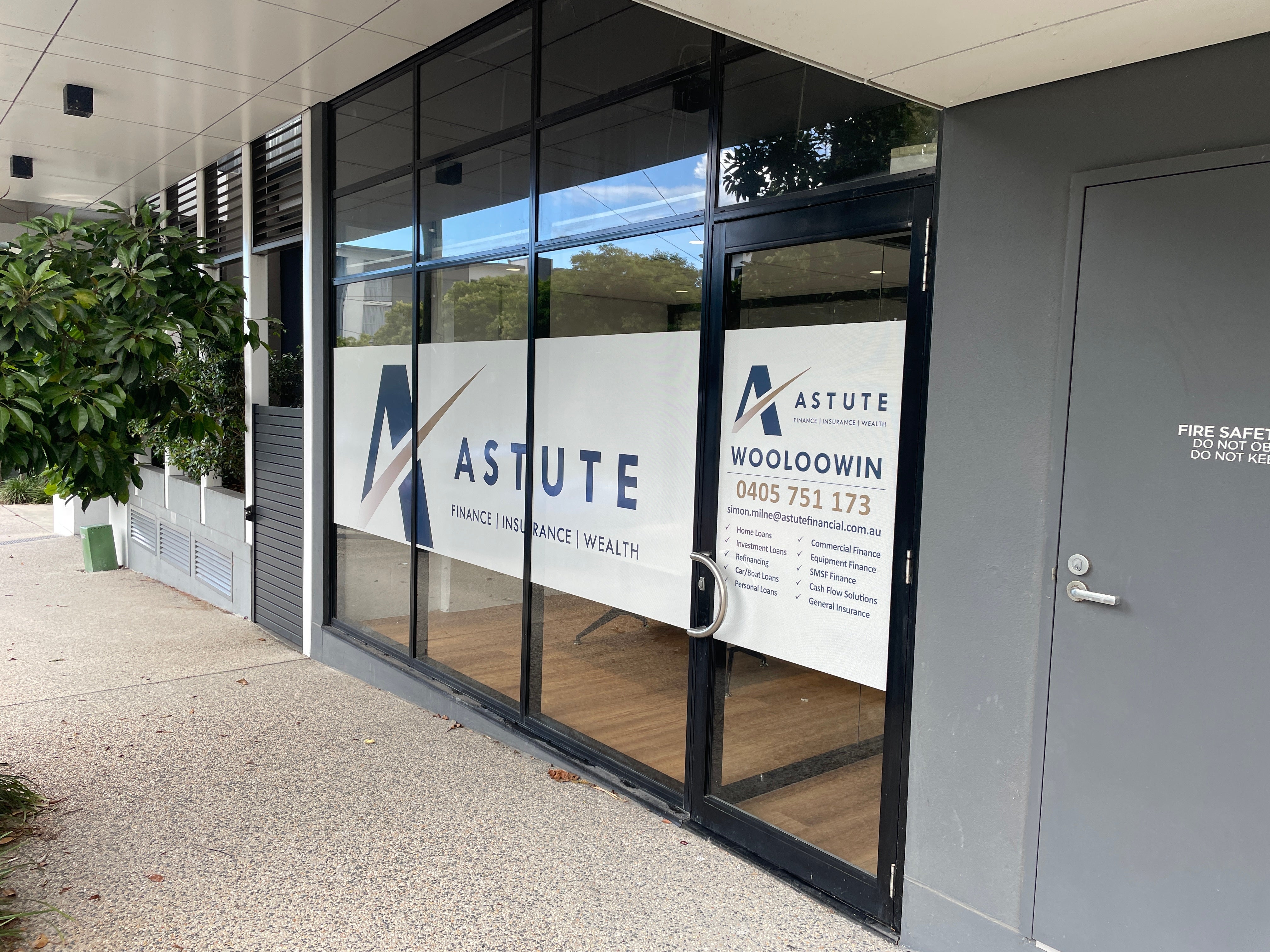 Astute Financial Window Graphic