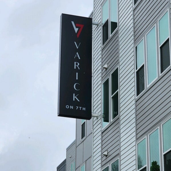 Varick on 7th Street Blade Sign