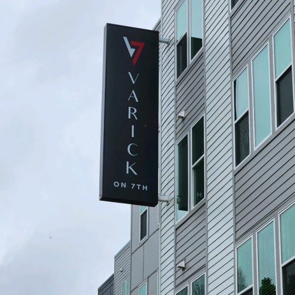 Varick on 7th Street Blade Sign