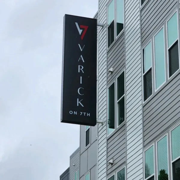 Varick on 7th Street Blade Sign