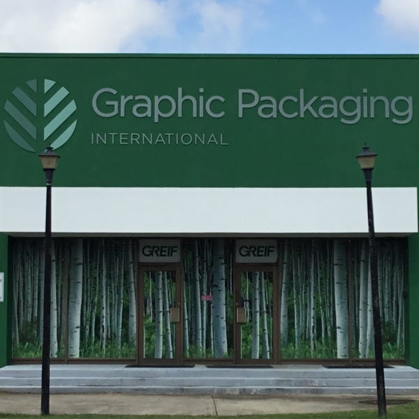 Graphic Packaging Building Signage