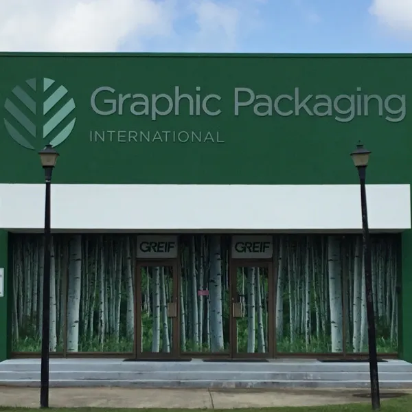 Graphic Packaging Building Signage