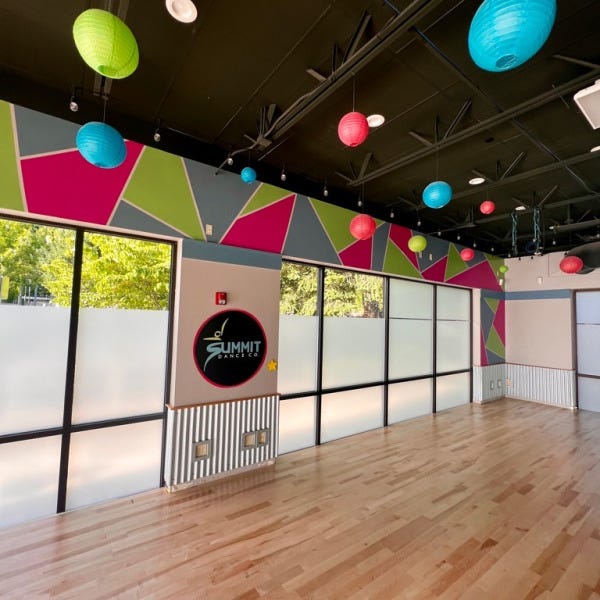 Wall Graphics Create An Environment That Makes You Want to Dance - Summit Dance, Redmond, WA