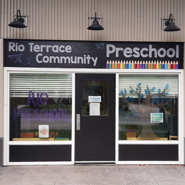 ACP Panel Sign for Rio Terrace Community Preschool in Edmonton, AB