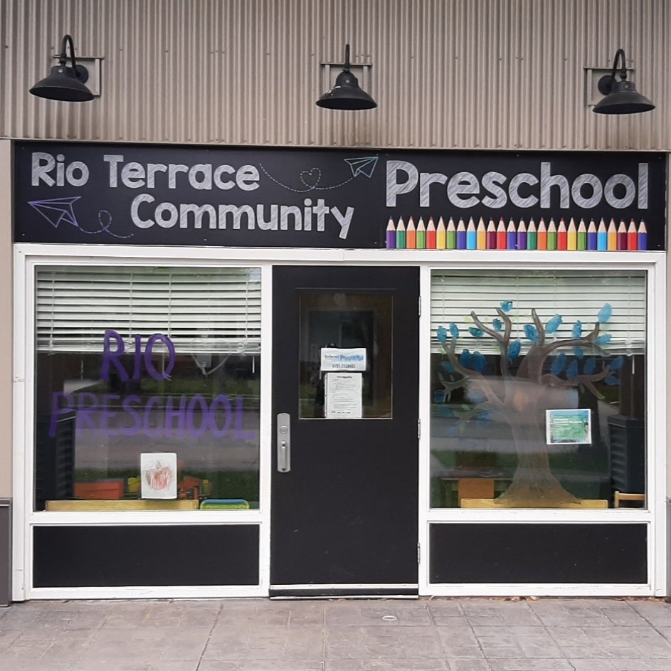 ACP Panel Sign for Rio Terrace Community Preschool in Edmonton, AB