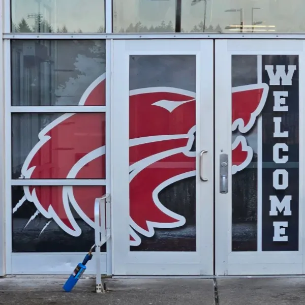 Black Hills High School - Entrance Window Perf