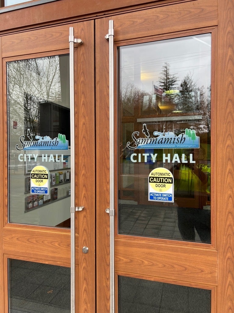 Clean and Well-Coordinated Graphics at Sammamish City Hall - Sammamish, WA