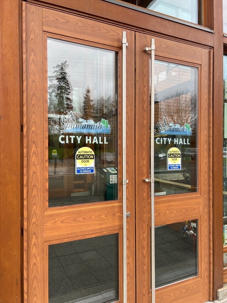 Clean and Well-Coordinated Graphics at Sammamish City Hall - Sammamish, WA