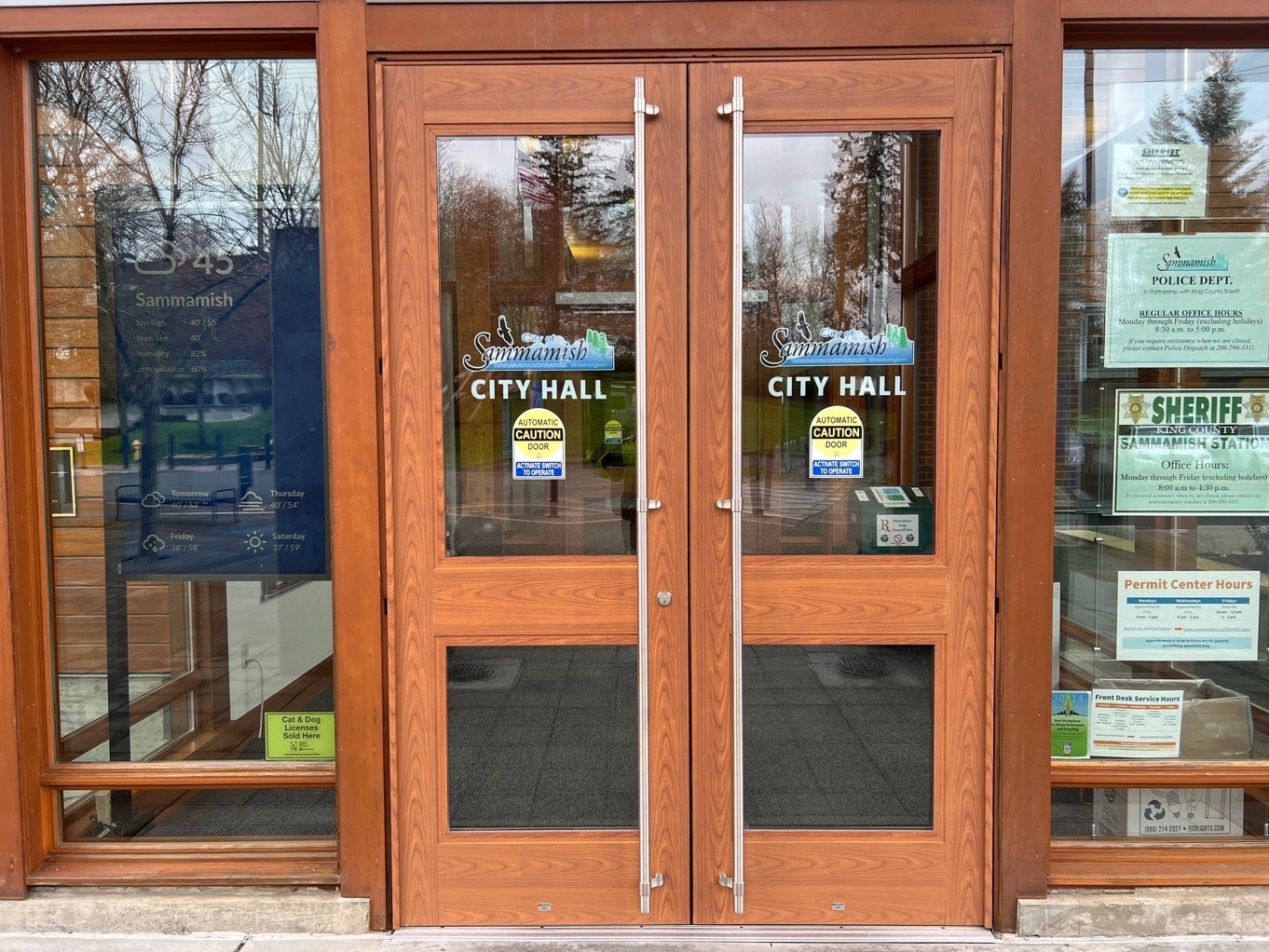 Clean and Well-Coordinated Graphics at Sammamish City Hall - Sammamish, WA