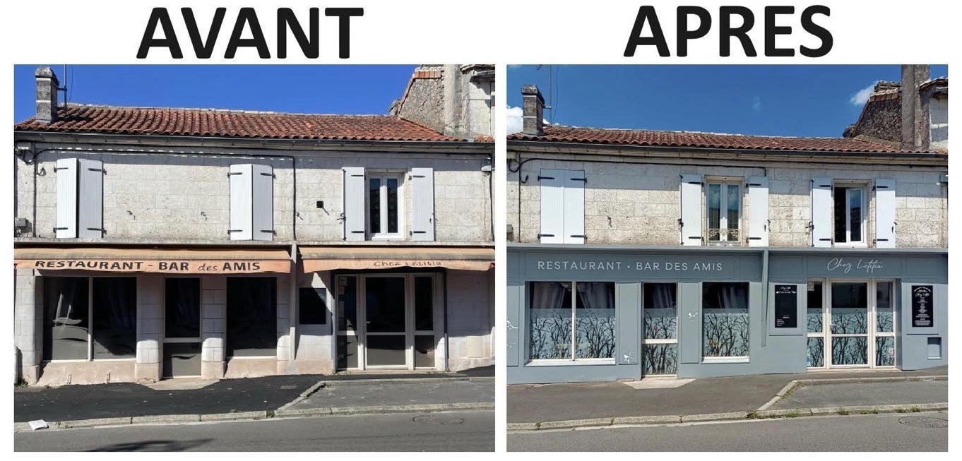réfection façade magasin