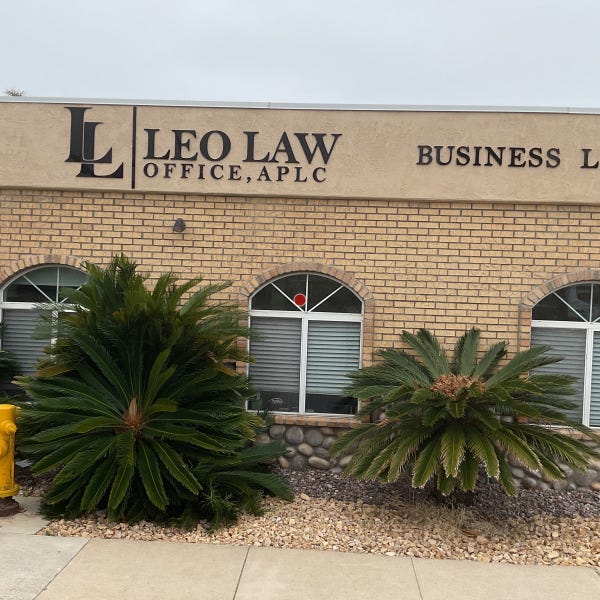 Dimensional Lettering for Leo Law Office in Solana Beach, CA